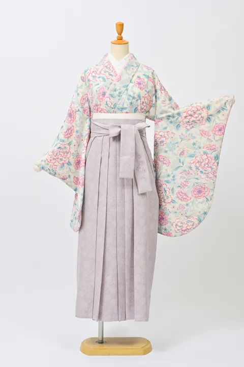 JILLSTUART・水色×ピンク花