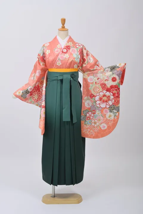 オレンジピンク・花