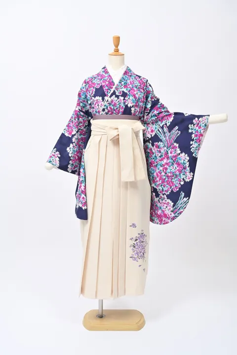JILLSTUART・紺×花