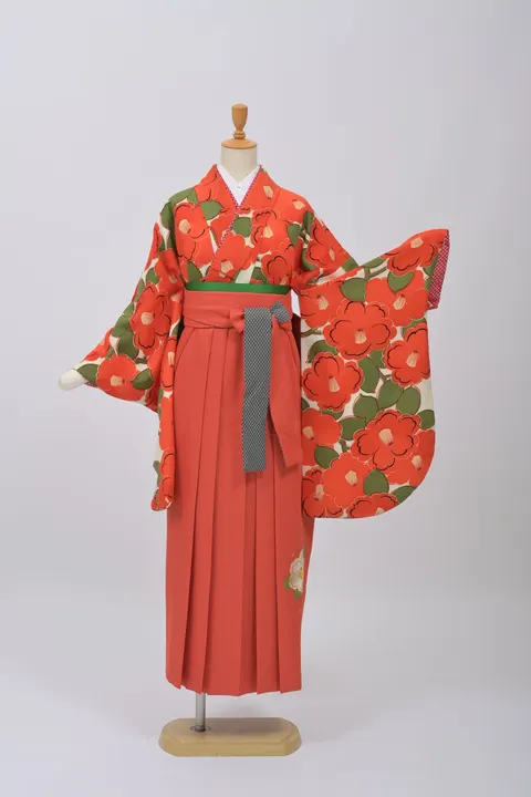 九重・白×赤い花