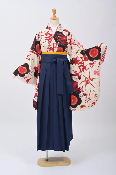 JAPANSTYLE・白地×赤黒×梅